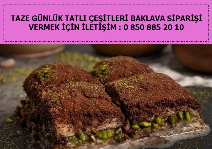 Karaman Ermenek Keçipazarı Mahallesi taze baklava çeşitleri tatlı siparişi ucuz tatlı fiyatları baklava siparişi yolla gönder